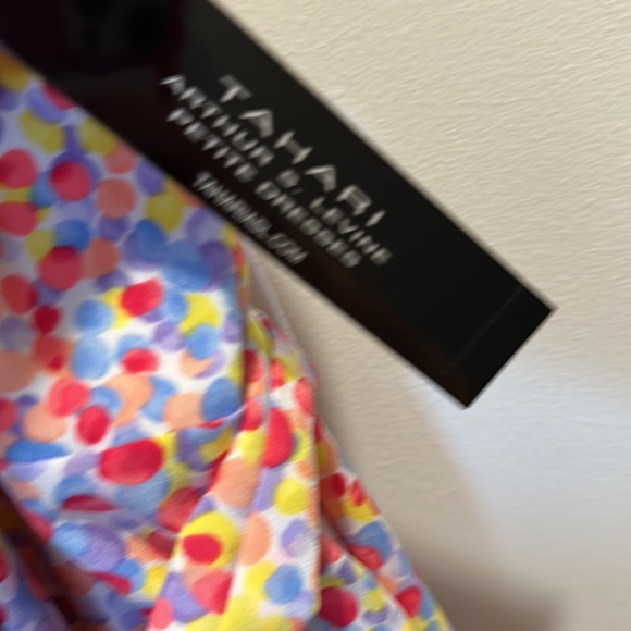 Tahari halter cross front dress | 10P | NWT - Picture 6 of 11